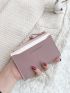 Letter Embossed Two Tone Card Holder