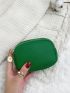 Litchi Embossed Double Zip Coin Purse