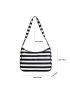 Striped Pattern Shoulder Bag