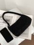 Minimalist Fuzzy Square Bag