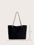 Eyelet Detail Shopper Bag