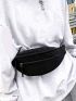 Minimalist Double Zipper Waist Bag