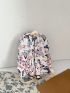 Butterfly Pattern Functional Backpack With Cartoon Bag Charm