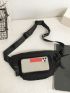 Letter Graphic Waist Bag