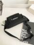 Letter Graphic Waist Bag