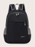 Patch Detail Zip Front Functional Backpack