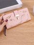 Leaf Pattern Hollow Out Long Wallet