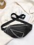 Chain Decor Waist Bag