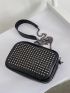 Mini Studded Decor Chain Square Bag