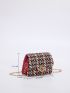 Mini Colorblock Flap Chain Square Bag