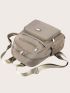 Metal Decor Functional Backpack