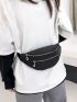 Zip Front Waist Bag