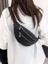 Zip Front Waist Bag