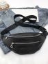 Zip Front Waist Bag