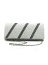 Striped Pattern Flap Chain Square Bag