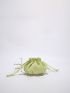 Mini Drawstring Design Bucket Bag