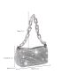 Mini Rhinestone Decor Chain Bucket Bag