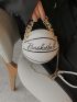 Mini Basketball Design Circle Bag