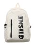 Letter Graphic Release Buckle Decor Functional Backpack