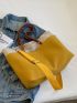 Two Tone Shoulder Tote Bag