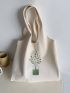 Plant Pattern Shopper Bag