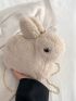 Rabbit Design Chain Fuzzy Novelty Bag