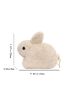 Rabbit Design Chain Fuzzy Novelty Bag