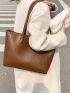 Minimalist Double Handle Shoulder Tote Bag