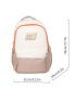 Men Letter Patch Decor Casual Daypack