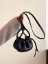 Mini Drawstring Design Bucket Bag