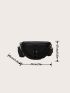 Crocodile Embossed Chain Decor Waist Bag Chain Waist Bag, Women's Vintage Fanny Pack With Adjustable Strap