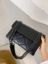 Quilted Flap Chain Square Bag