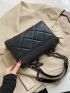 Quilted Flap Chain Square Bag