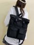 Release Buckle Decor Functional Backpack