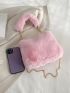 Minimalist Fluffy Chain Hobo Bag