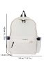 Letter & Cartoon Graphic Functional Backpack