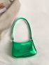 Mini Neon Green Quilted Detail Hobo Bag