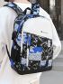 Men Letter Graphic Casual Daypack