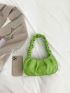 Neon Green Ruched Bag