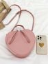 Minimalist Heart Shaped Satchel Bag