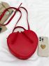 Minimalist Heart Shaped Satchel Bag