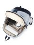 Letter Print Colorblock Functional Backpack