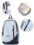 Letter Print Colorblock Functional Backpack