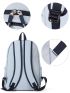 Letter Print Colorblock Functional Backpack