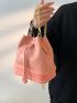 Mini Drawstring Design Bucket Bag