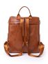 Zip Front Bow Decor Functional Backpack