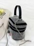 Mini Rhinestone Decor Bucket Bag