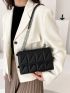 Quilted Flap Square Bag