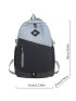 Men Letter Graphic Travel Backpack