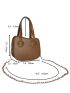 Mini Minimalist Double Handle Chain Satchel Bag